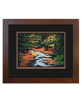 Laura Wilder Woodland Stream Limited Edition Matted Framed Giclée Print