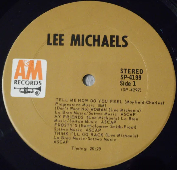 Lee Michaels - Lee Michaels (LP, Album) (VG)