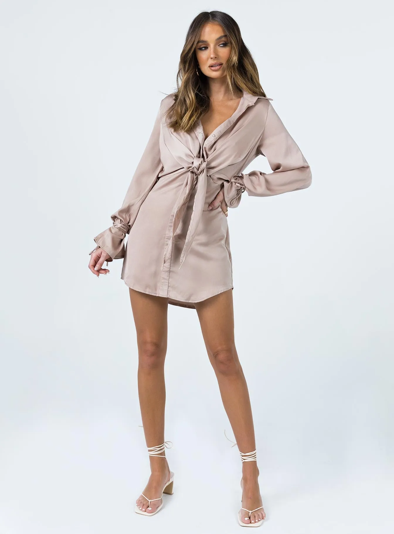 Liberty Mini Dress Beige