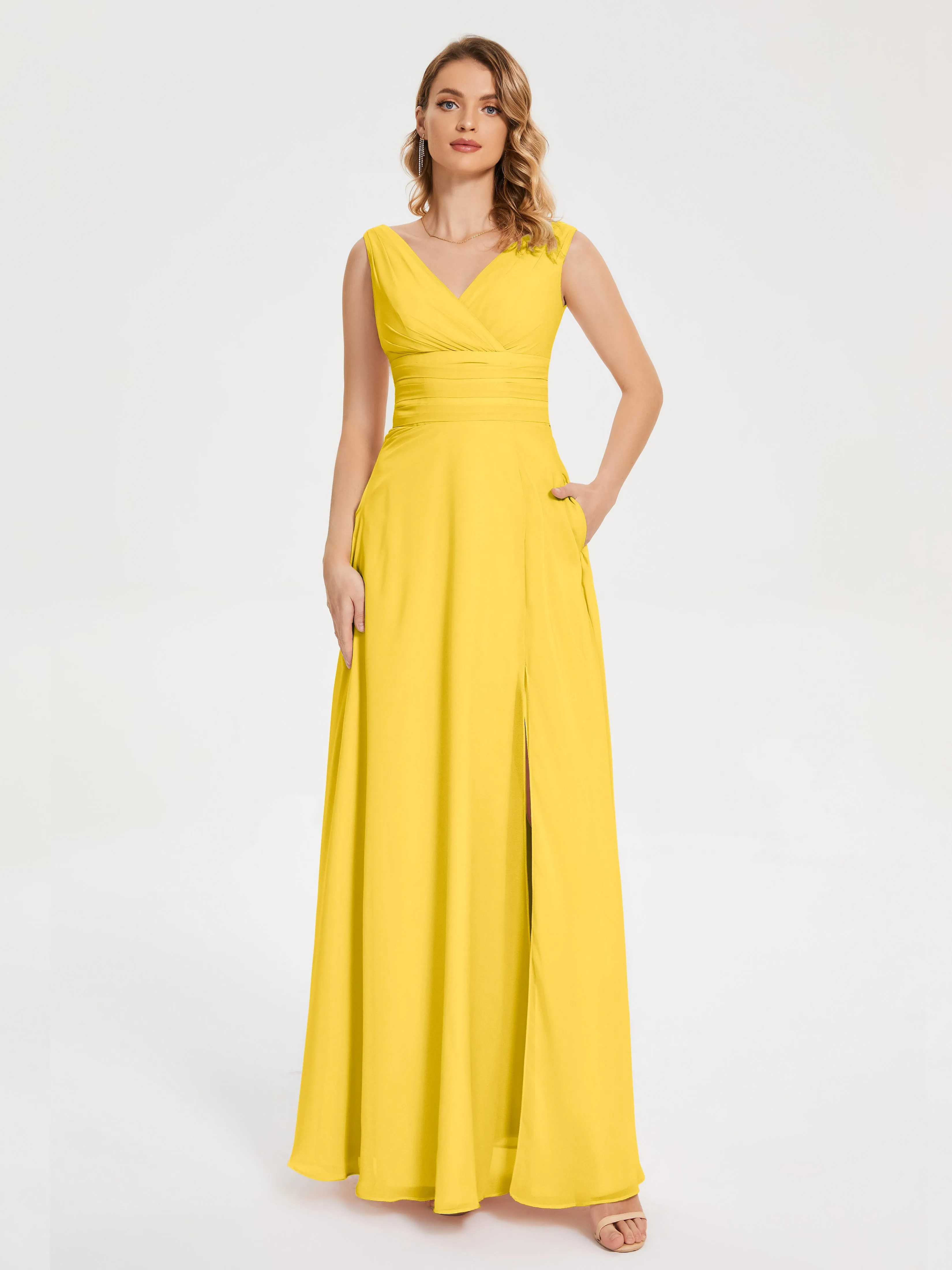 Lucille Elegant Chiffon Mother of the Bride Dress With Bow