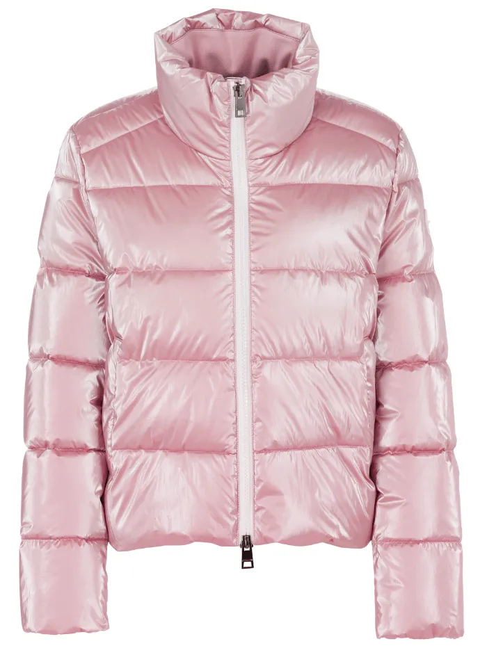 Marc Cain Additions Quilted Short Coat In Warm Rose XA 12.08 W82 Col 213