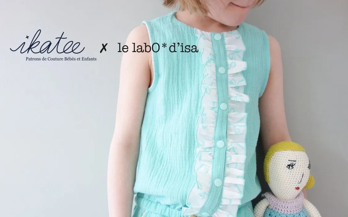 Marieke Jumpsuit, Playsuit & Dress Sewing Pattern - Girl 3/12Y - Ikatee