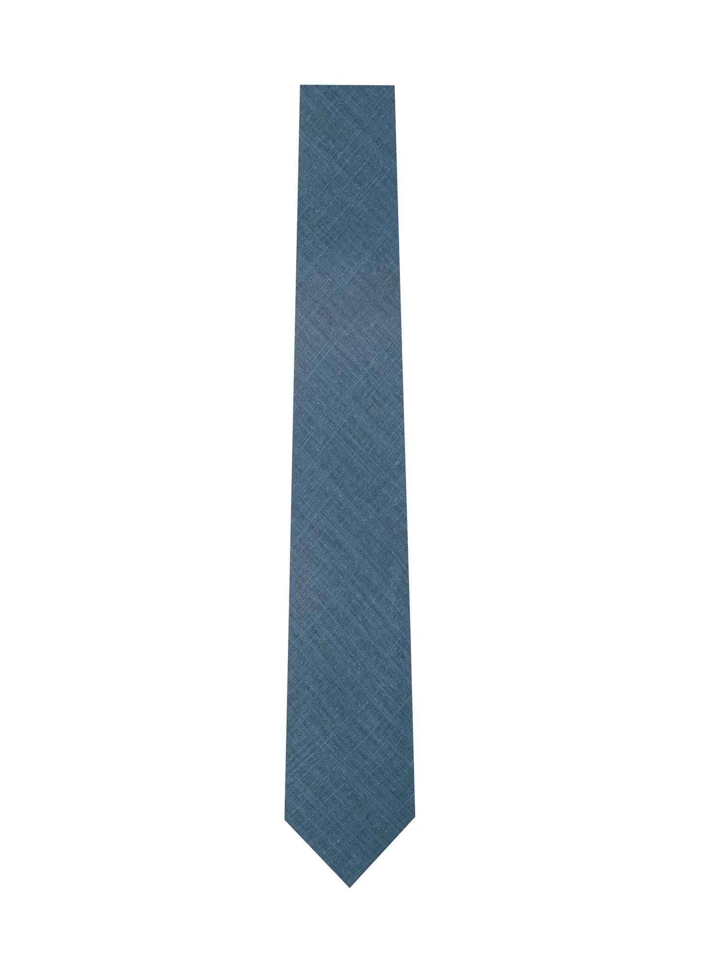 Men's Linen Blend Skinny Necktie