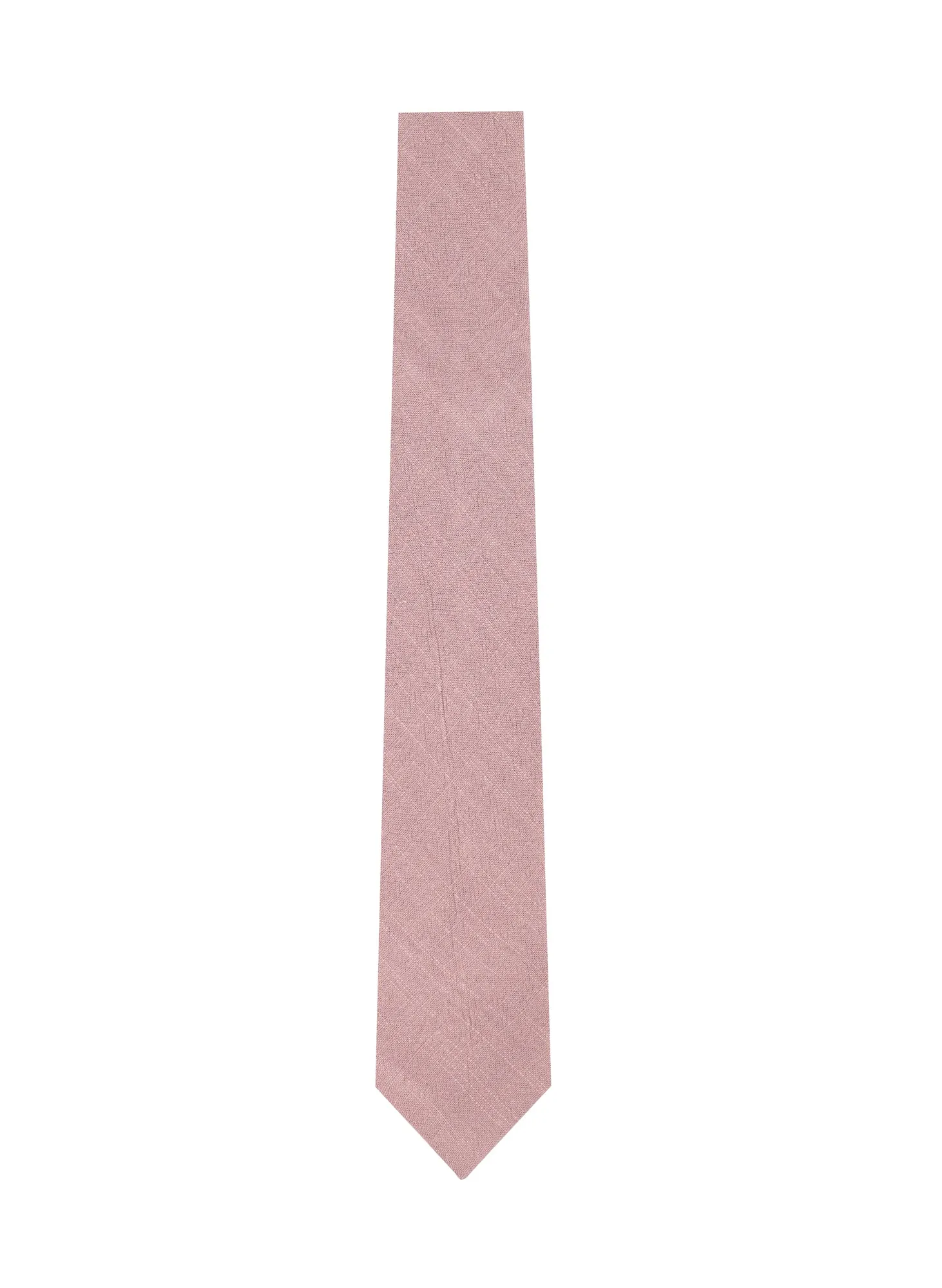 Men's Linen Blend Skinny Necktie