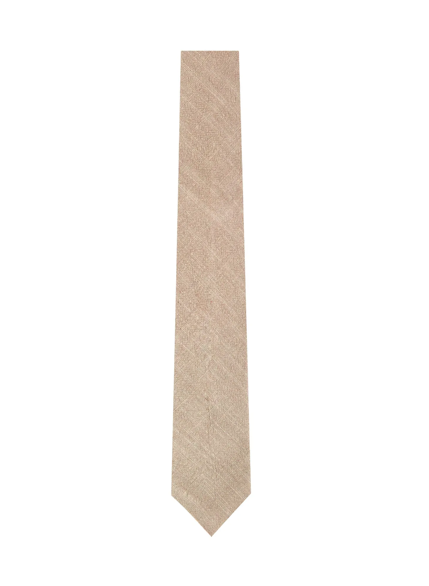 Men's Linen Blend Skinny Necktie