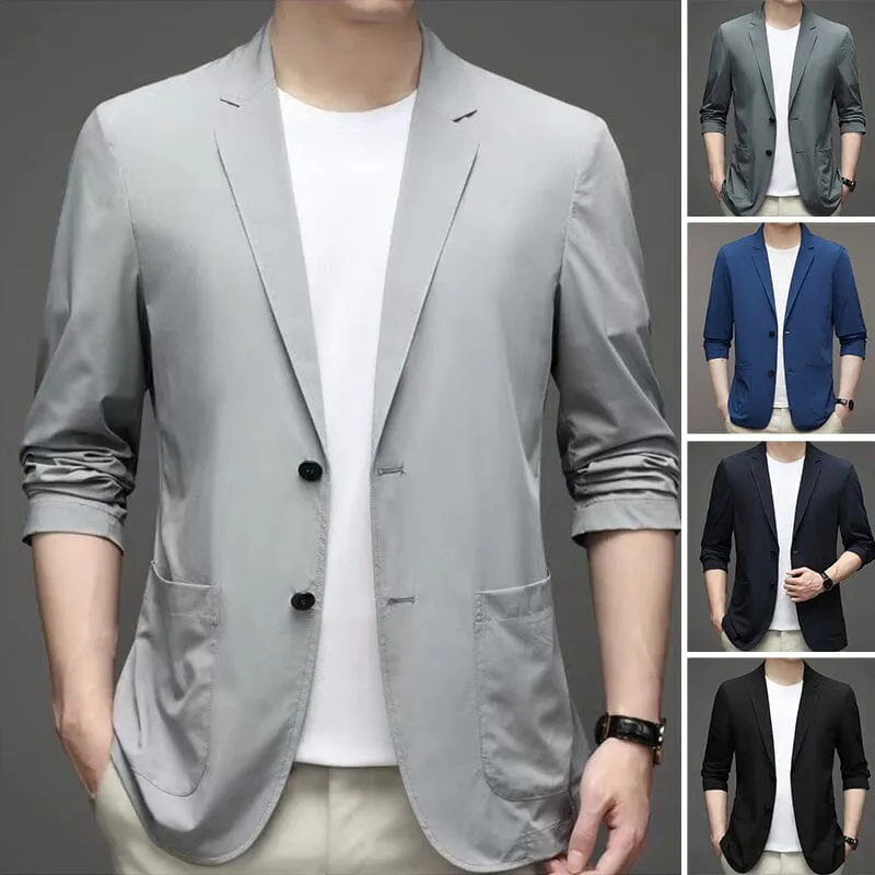 Men's Summer Lightweight Suit Jacket