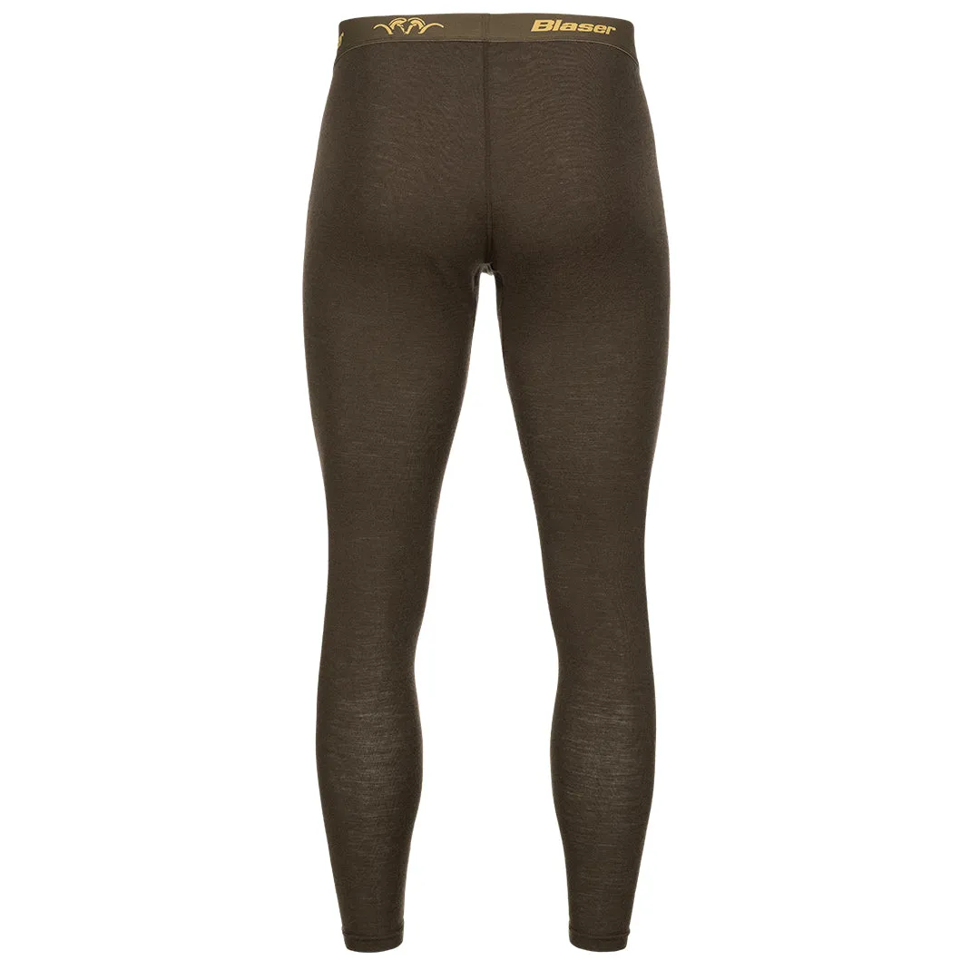 Merino Base Layer Long Johns - Dark Brown by Blaser