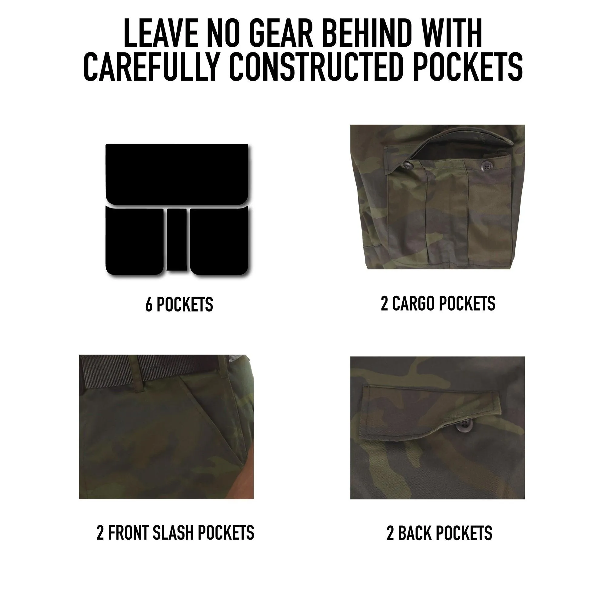 Midnight Camo Tactical BDU Pants