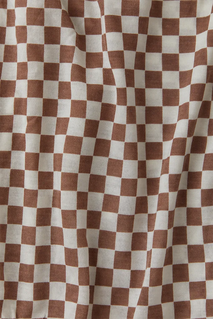 Mocha Chequer Wrap