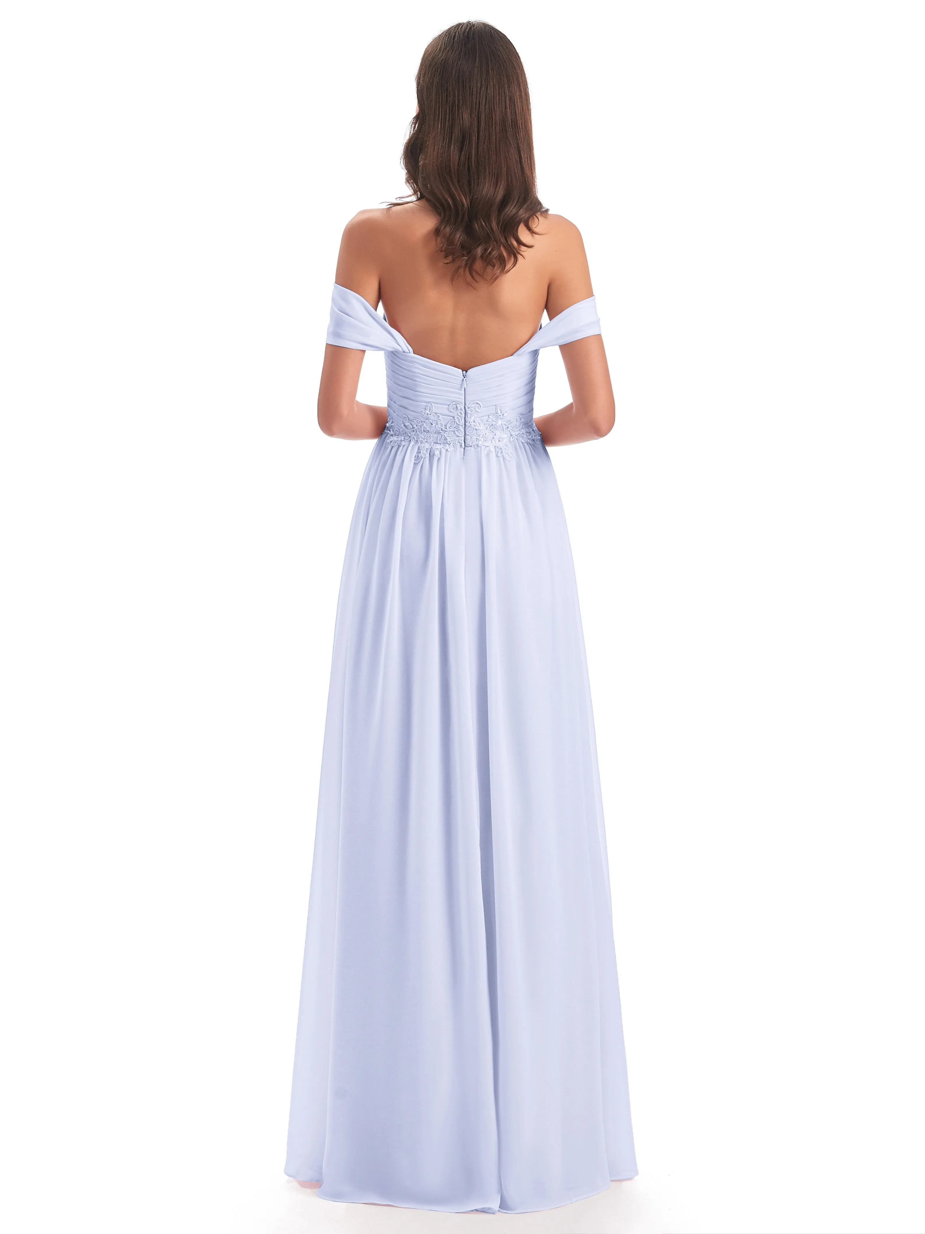 Mollie Sexy Chiffon Off The Shoulder Bridesmaid Dresses