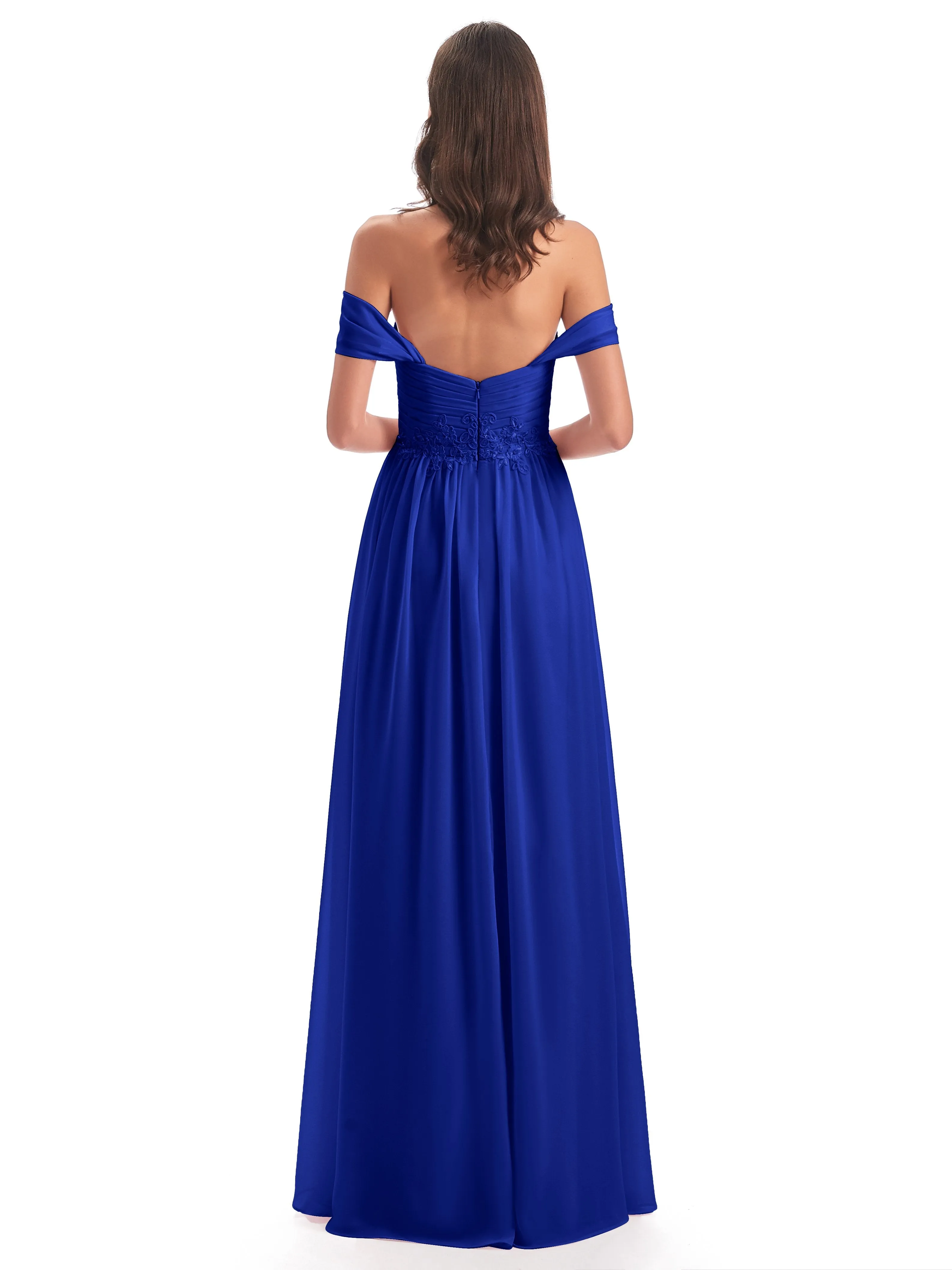 Mollie Sexy Chiffon Off The Shoulder Bridesmaid Dresses