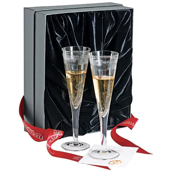 Monticello Toasting Flutes Gift Set