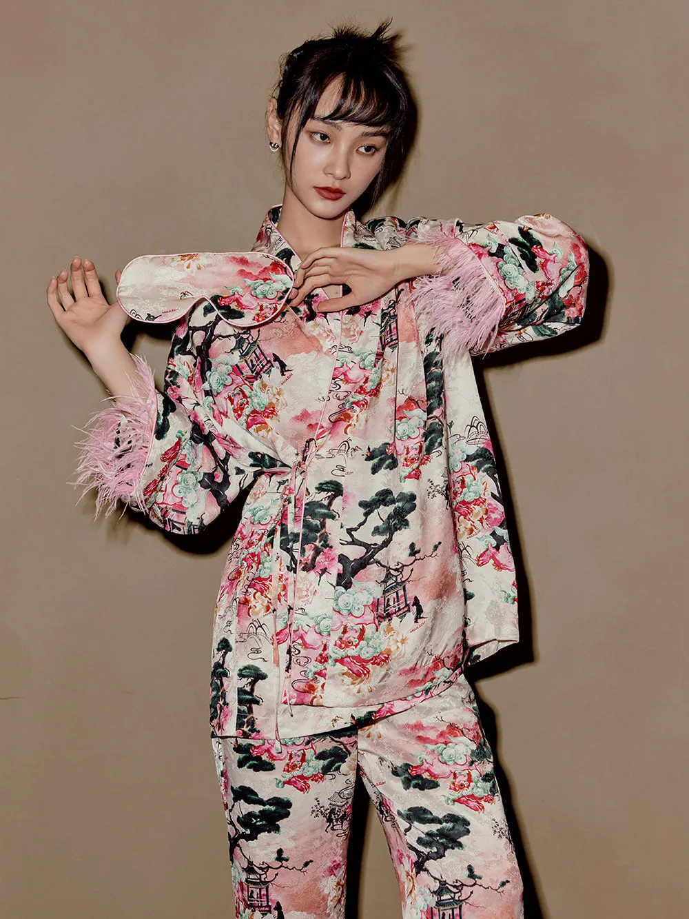 MUKZIN Exquisite Pixiu Pajama Shirt