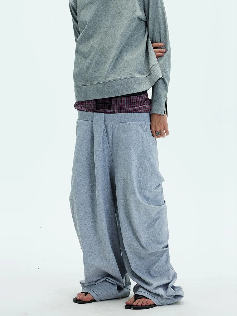 Multiply Pleated Loose Sweatpants