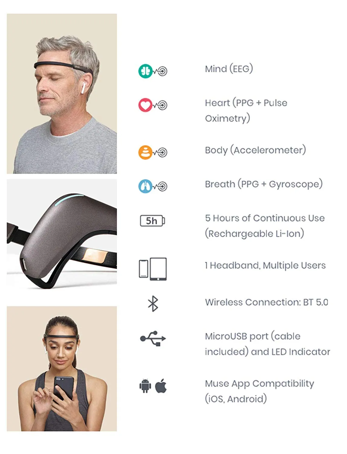 Muse 2 The Brain Sensing Headband