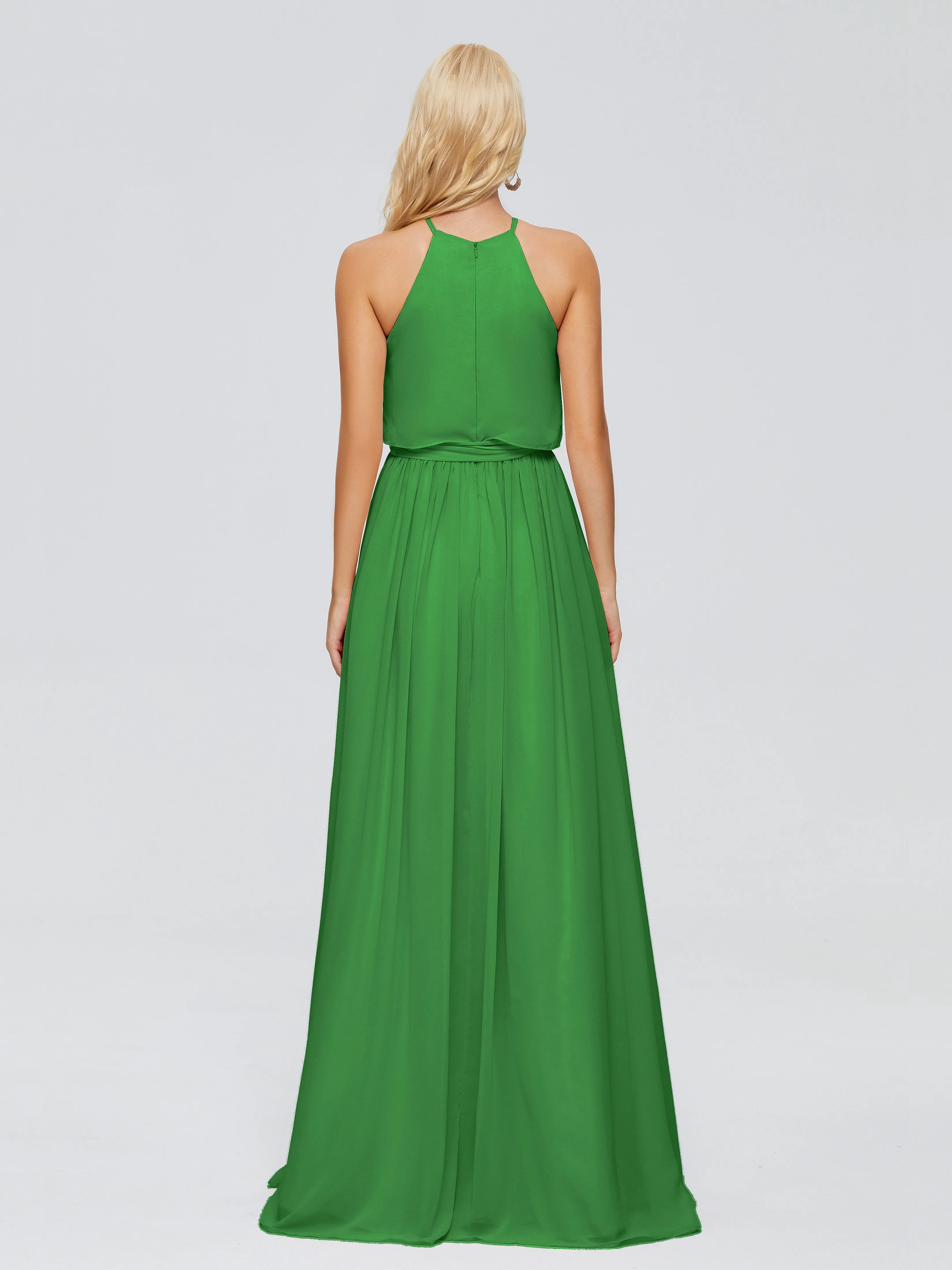 Nadey Casual Halter Chiffon Bridesmaid Dresses