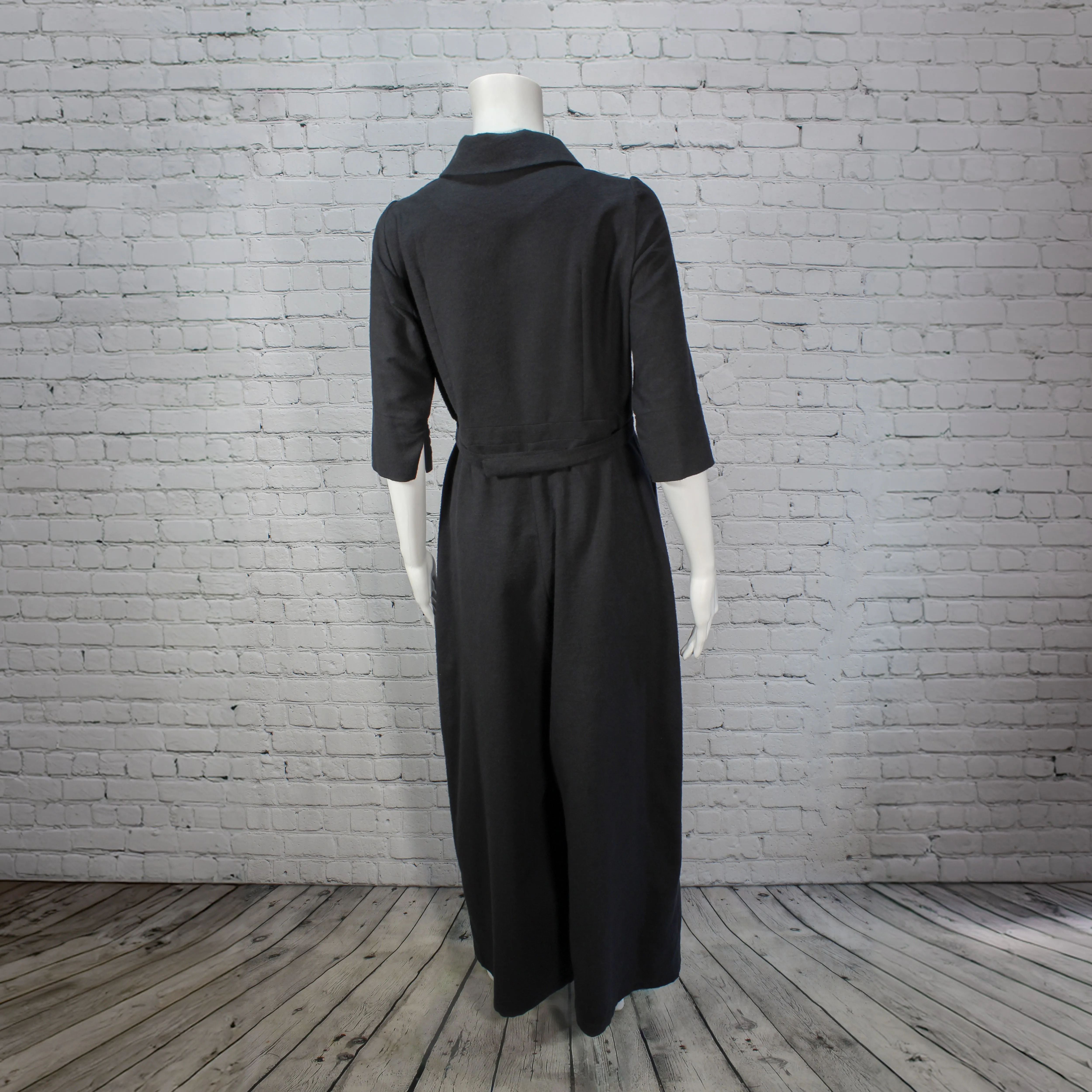 NEW! Zelda Jumpsuit in Black Flannel by Kim Schalk