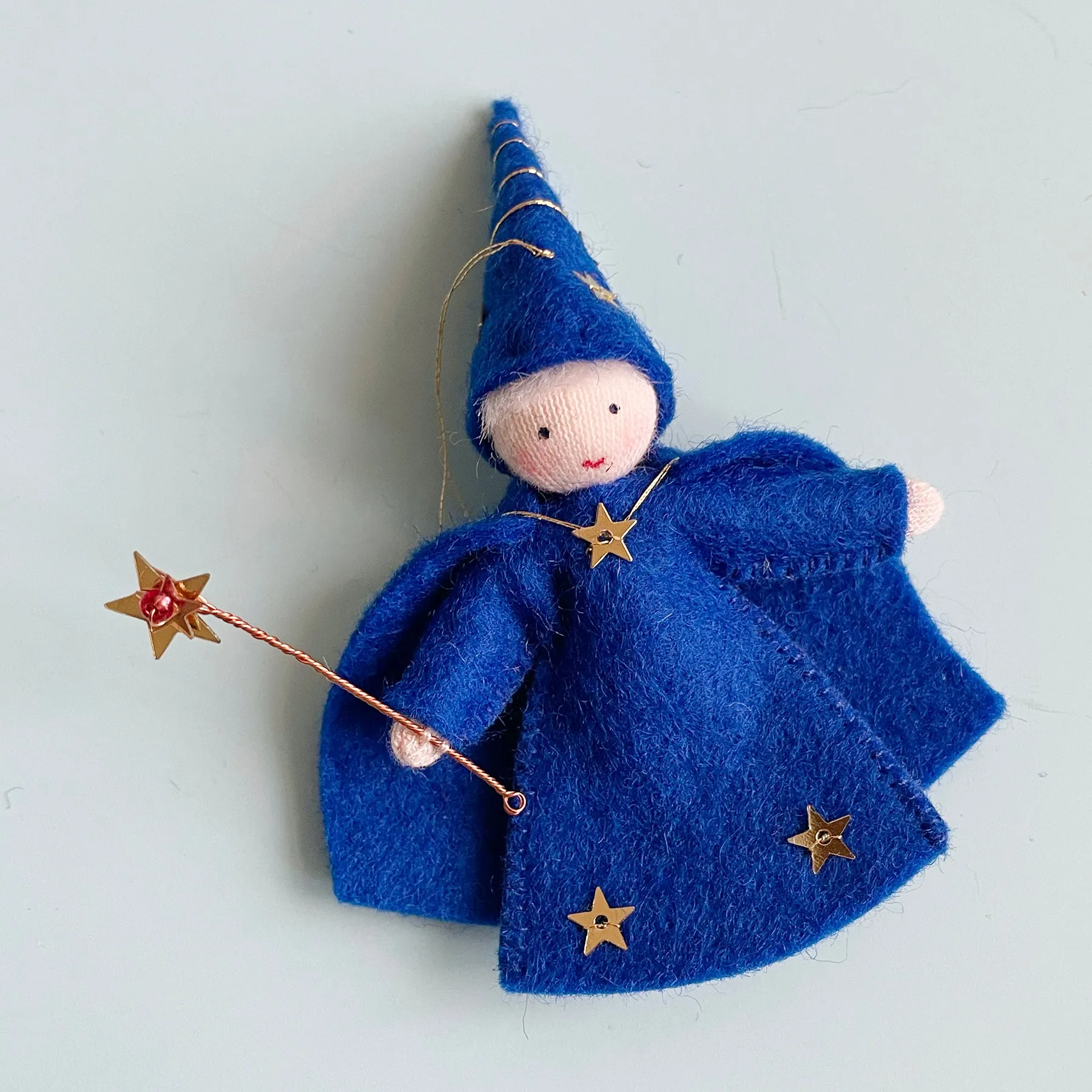 Night Sky Wizard Felt Fairy Ornament