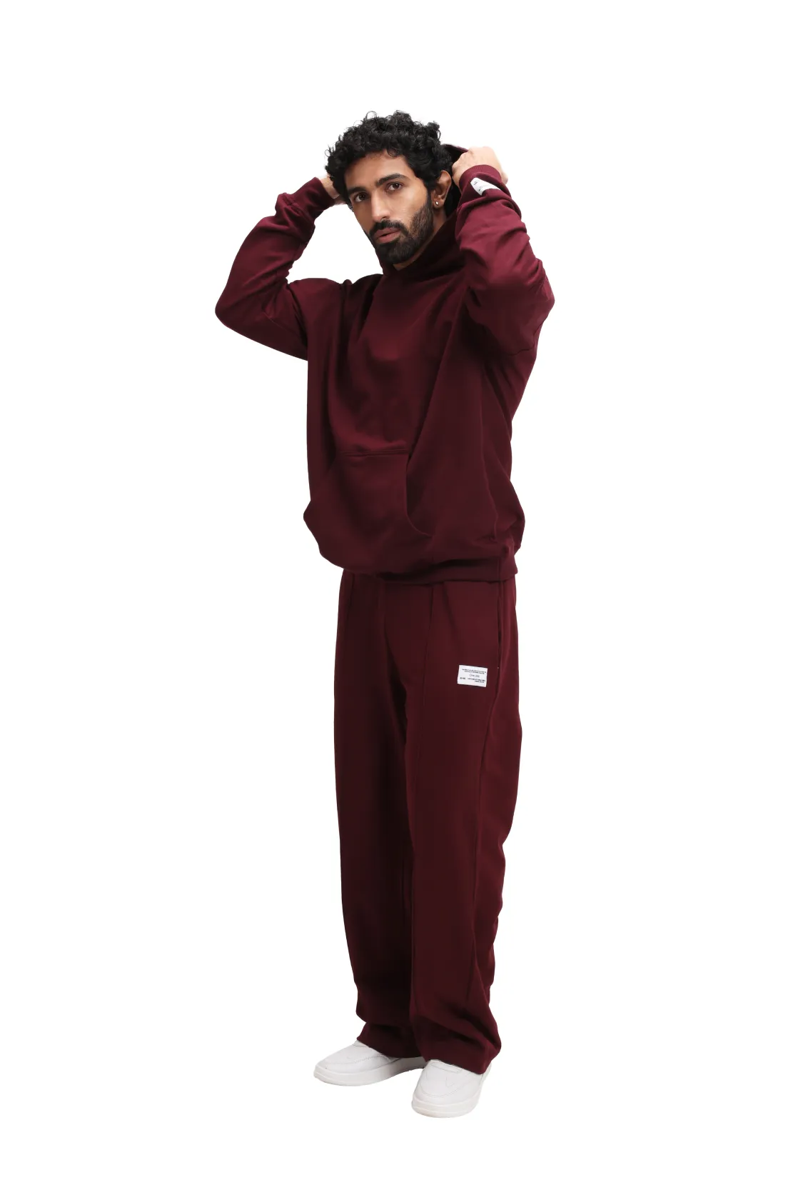 Organic Cotton Cuffed Sweatpants   Hoodie Set (Unisex)