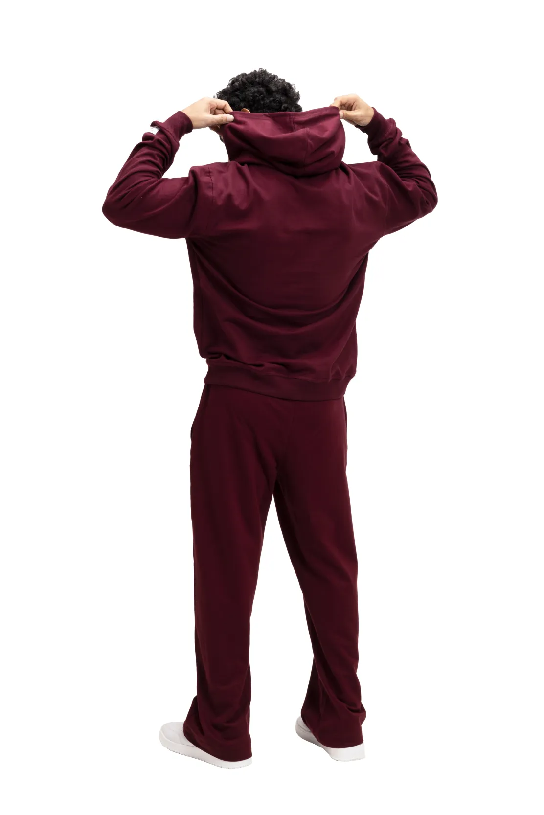 Organic Cotton Cuffed Sweatpants   Hoodie Set (Unisex)