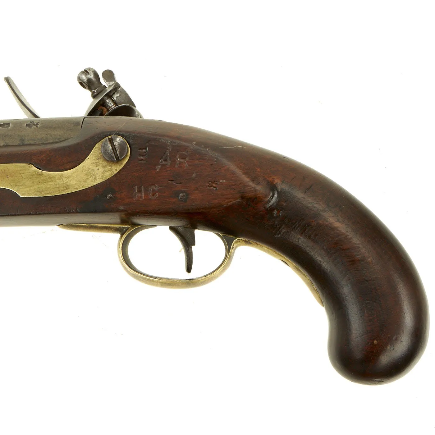 Original British Napoleonic Heavy Dragoon Tower Flintlock Pistol marked to the 4th (Royal Irish) Dragoon Guards - circa 1800