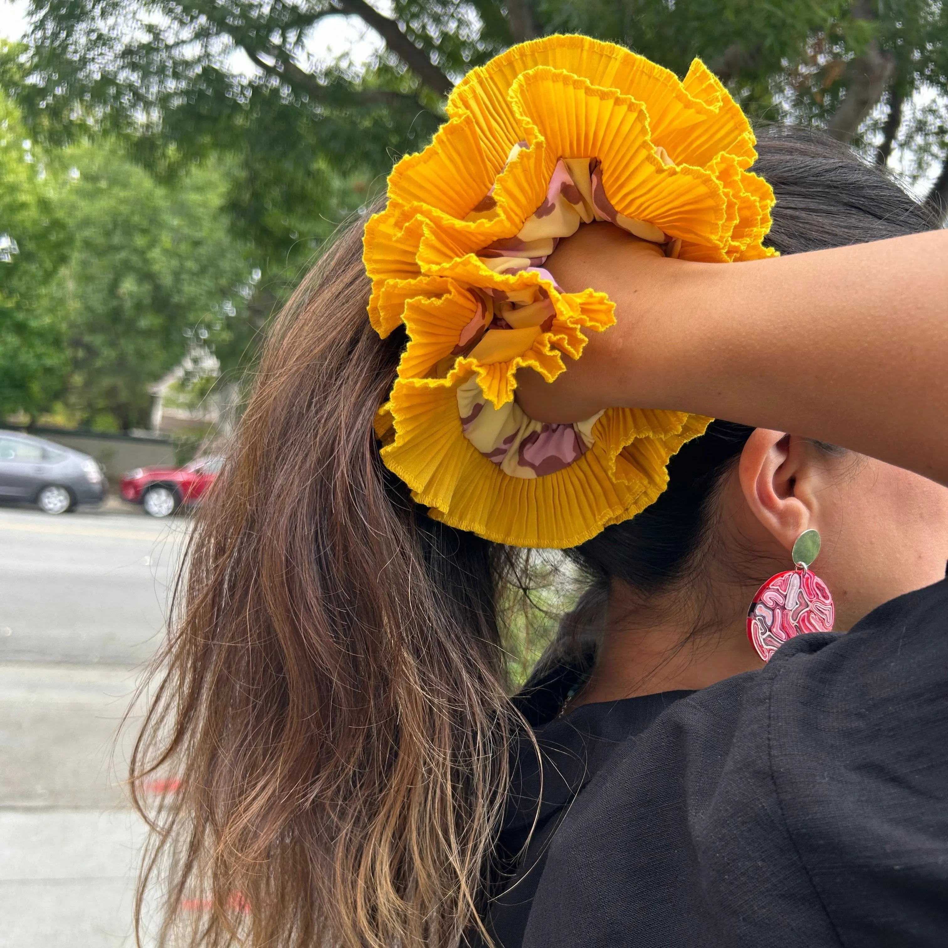 Oversized Scrunchie - Honey Double