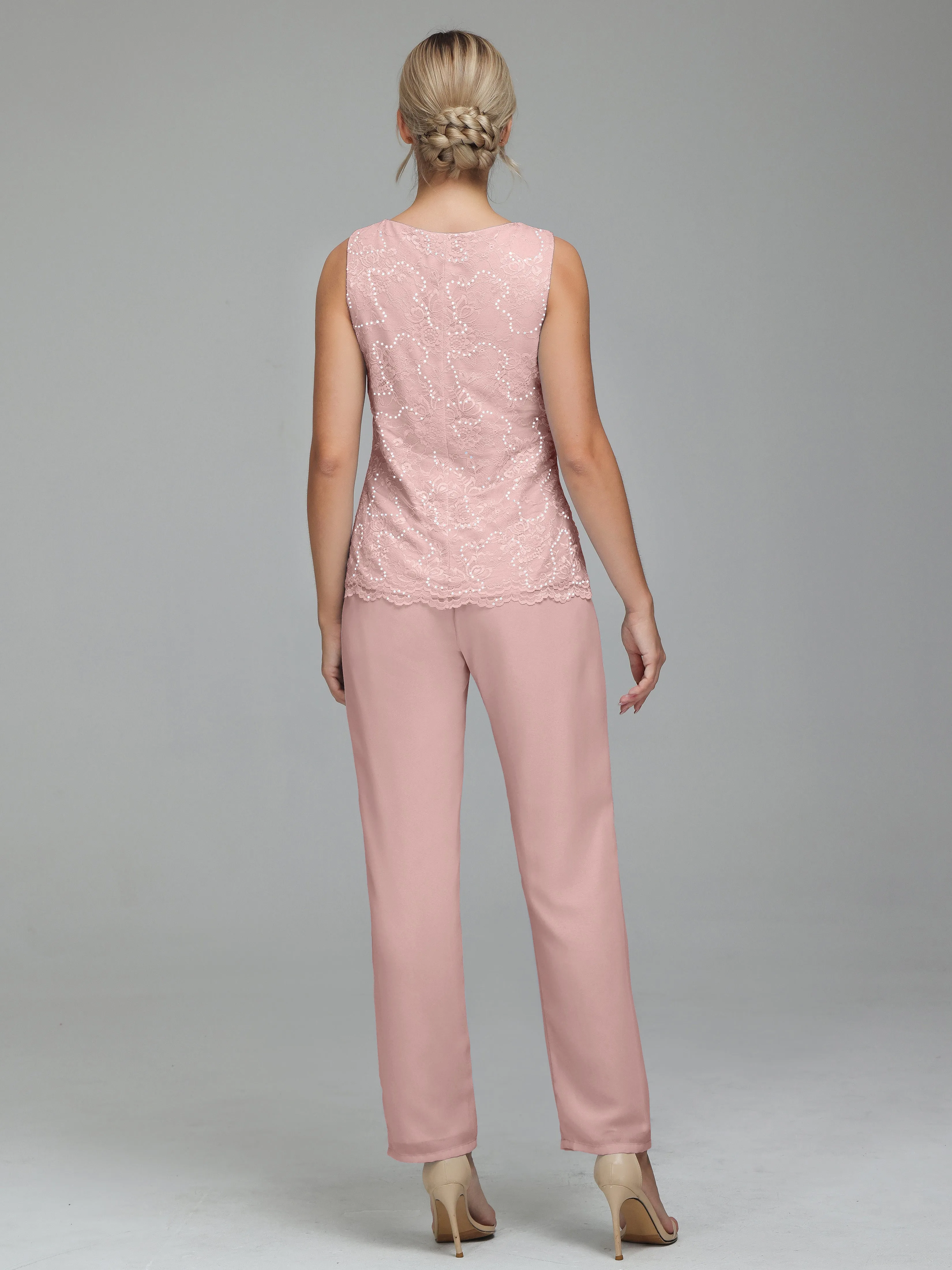 Pantsuit Separates Floor length Chiffon Mother of the Bride Dress