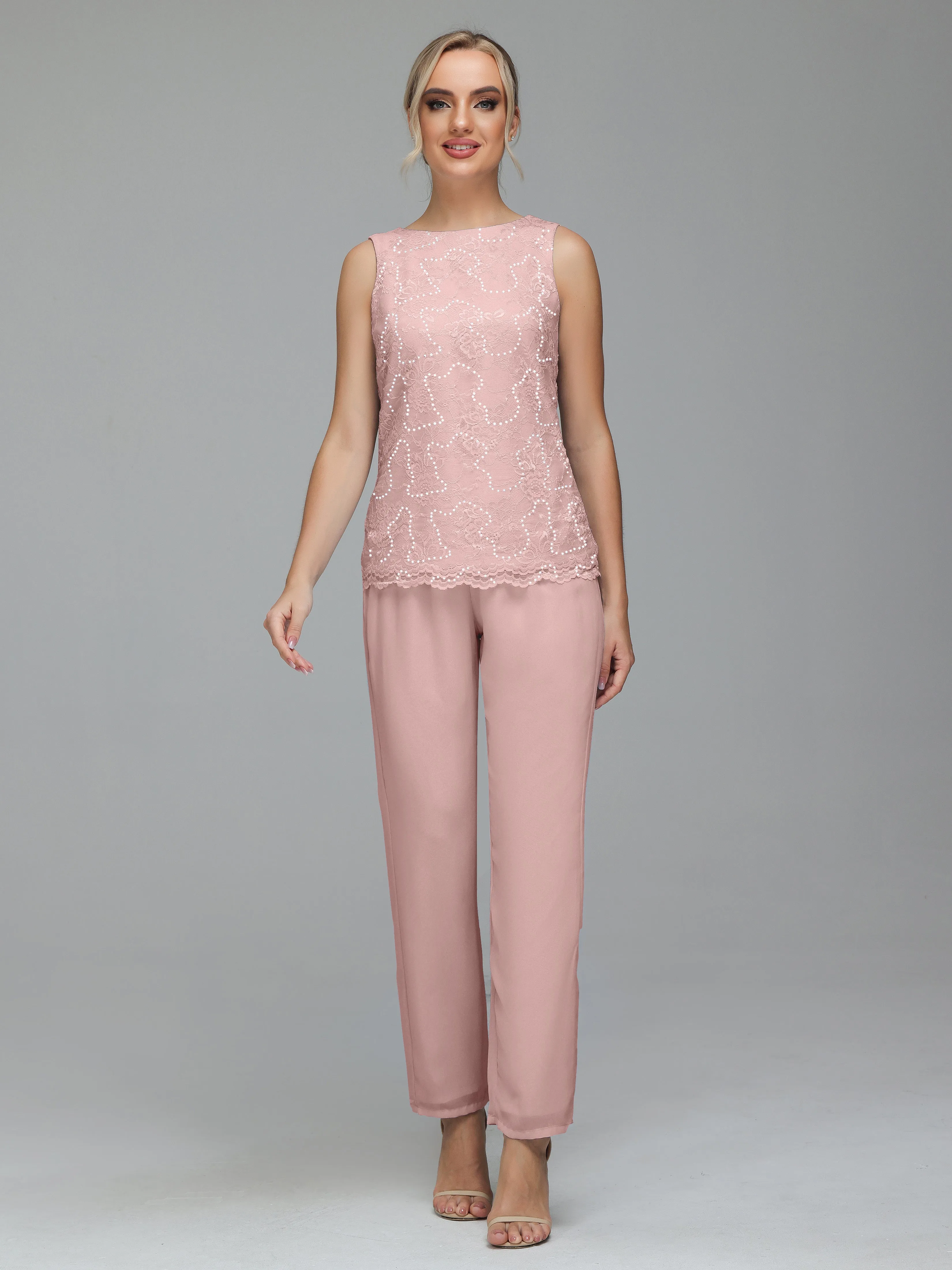 Pantsuit Separates Floor length Chiffon Mother of the Bride Dress