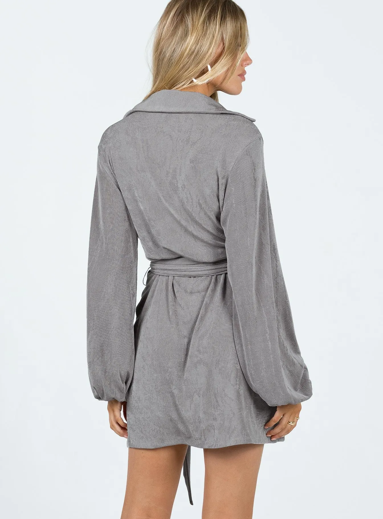 Party Time Mini Dress Slate Grey