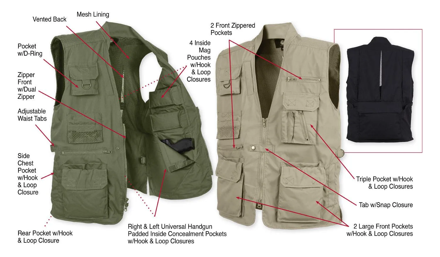 Plainclothes Concealed Carry Vest