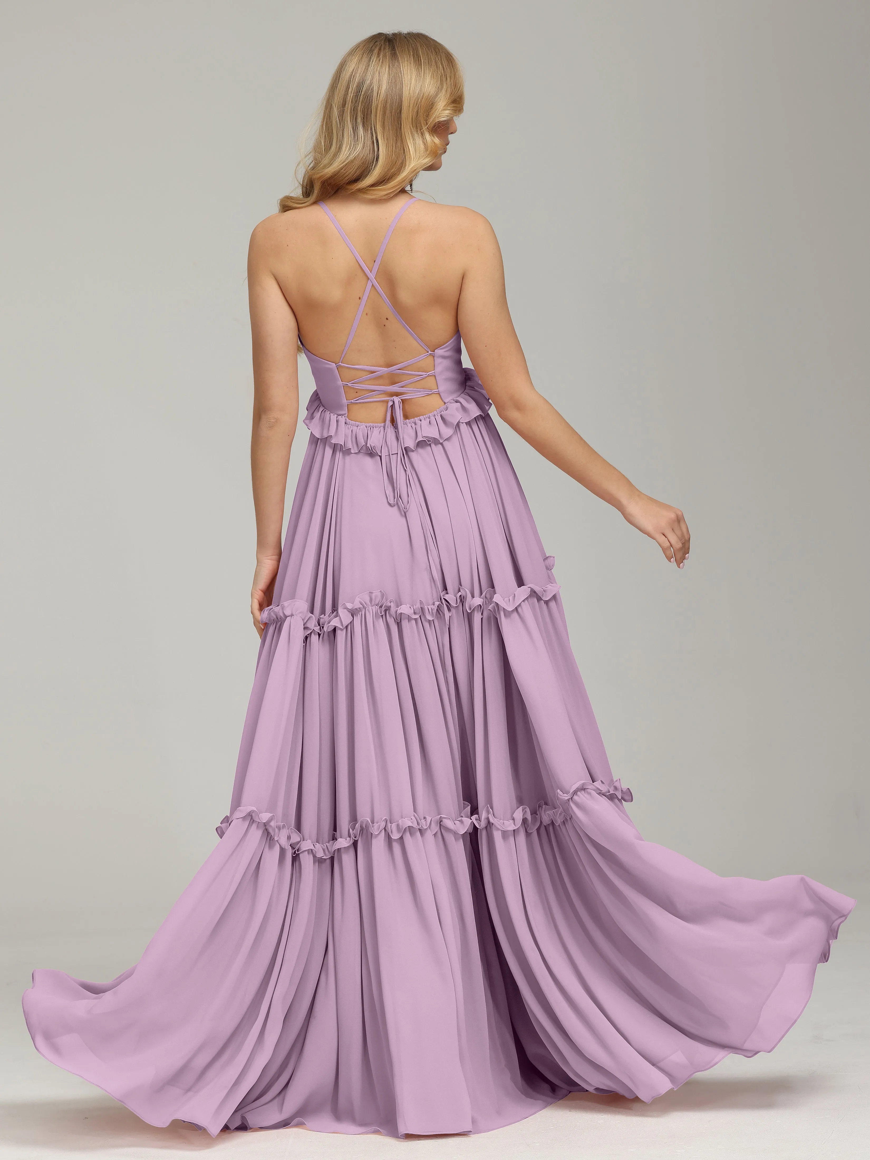 Pretty Spaghetti Straps Empire Waist Bridesmaid Dresses