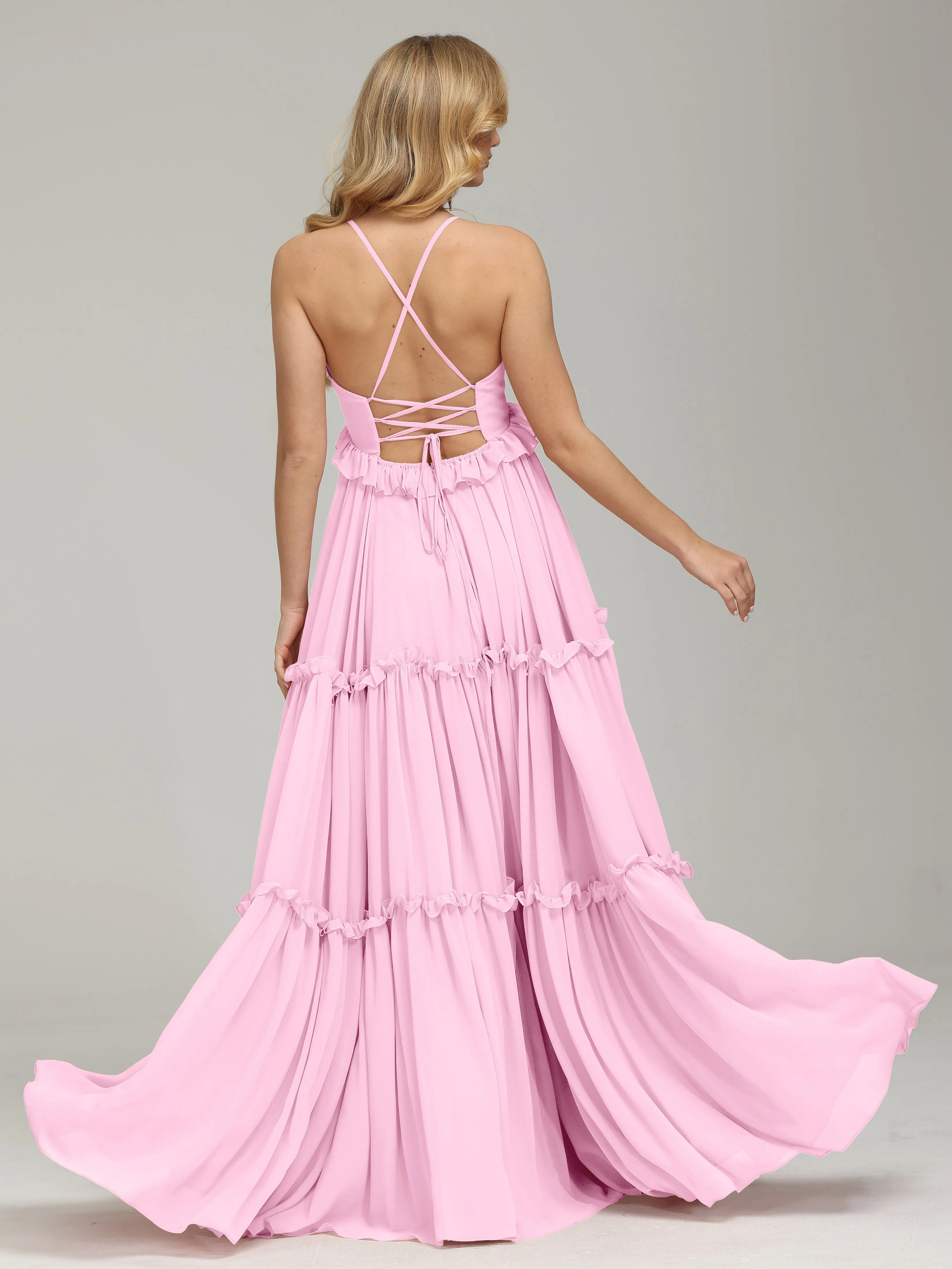 Pretty Spaghetti Straps Empire Waist Bridesmaid Dresses