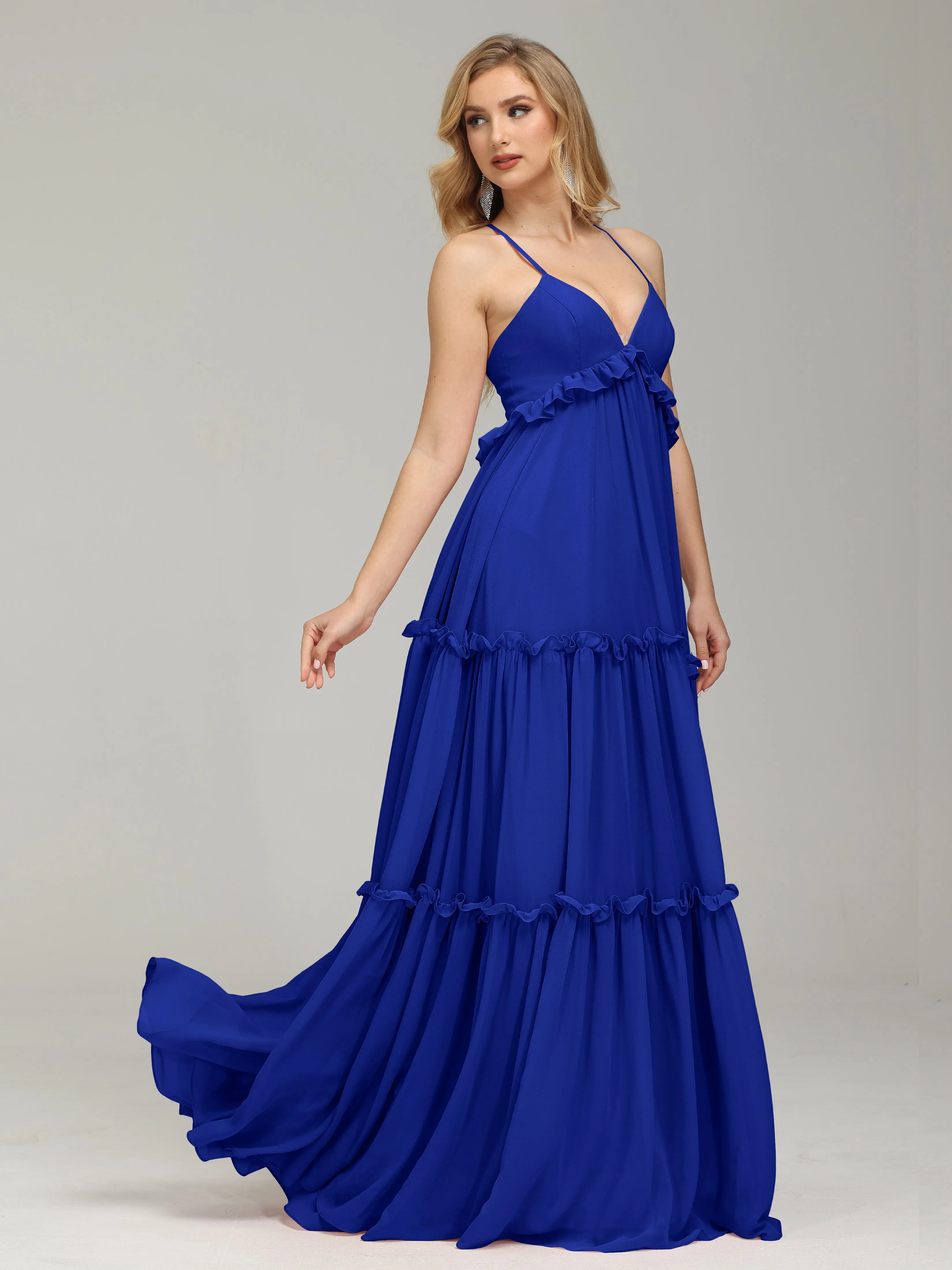 Pretty Spaghetti Straps Empire Waist Bridesmaid Dresses