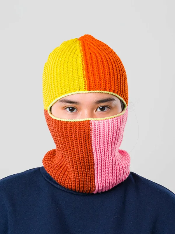 Quattro Knit Balaclava: Golden Flame Olive