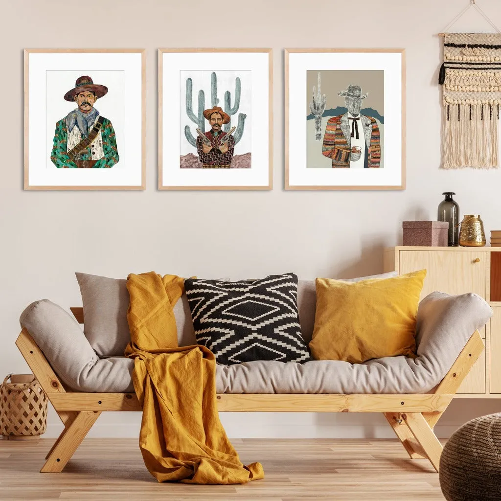 QUILTED WRANGLER (COWBOY) limited edition paper print