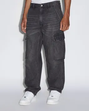 RIOT CARGO PANT FADED BLACK