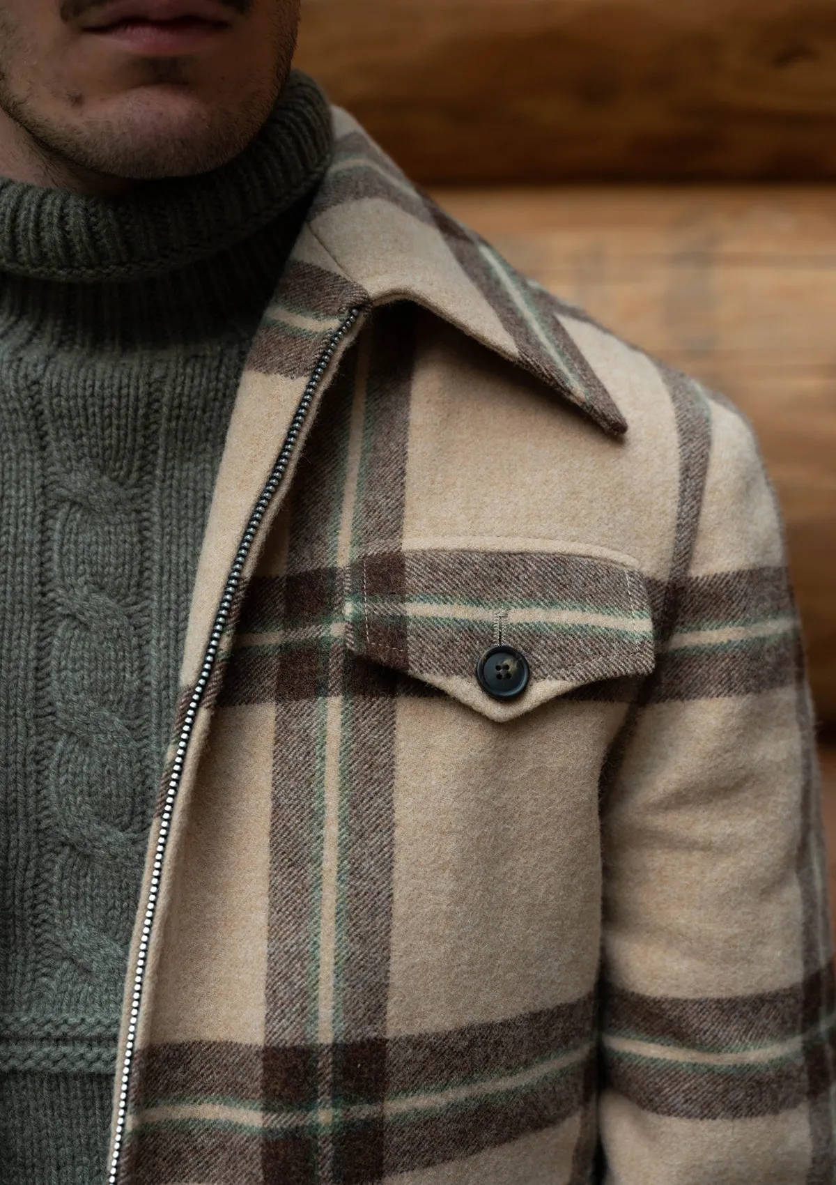 Riverton Wool Field Jacket - Applecross Check