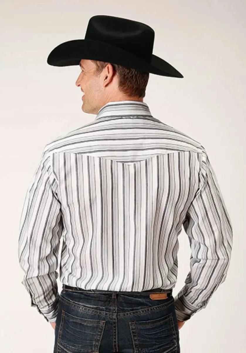 Roper Stormy Stripes (Grey) - Men's Western Shirt