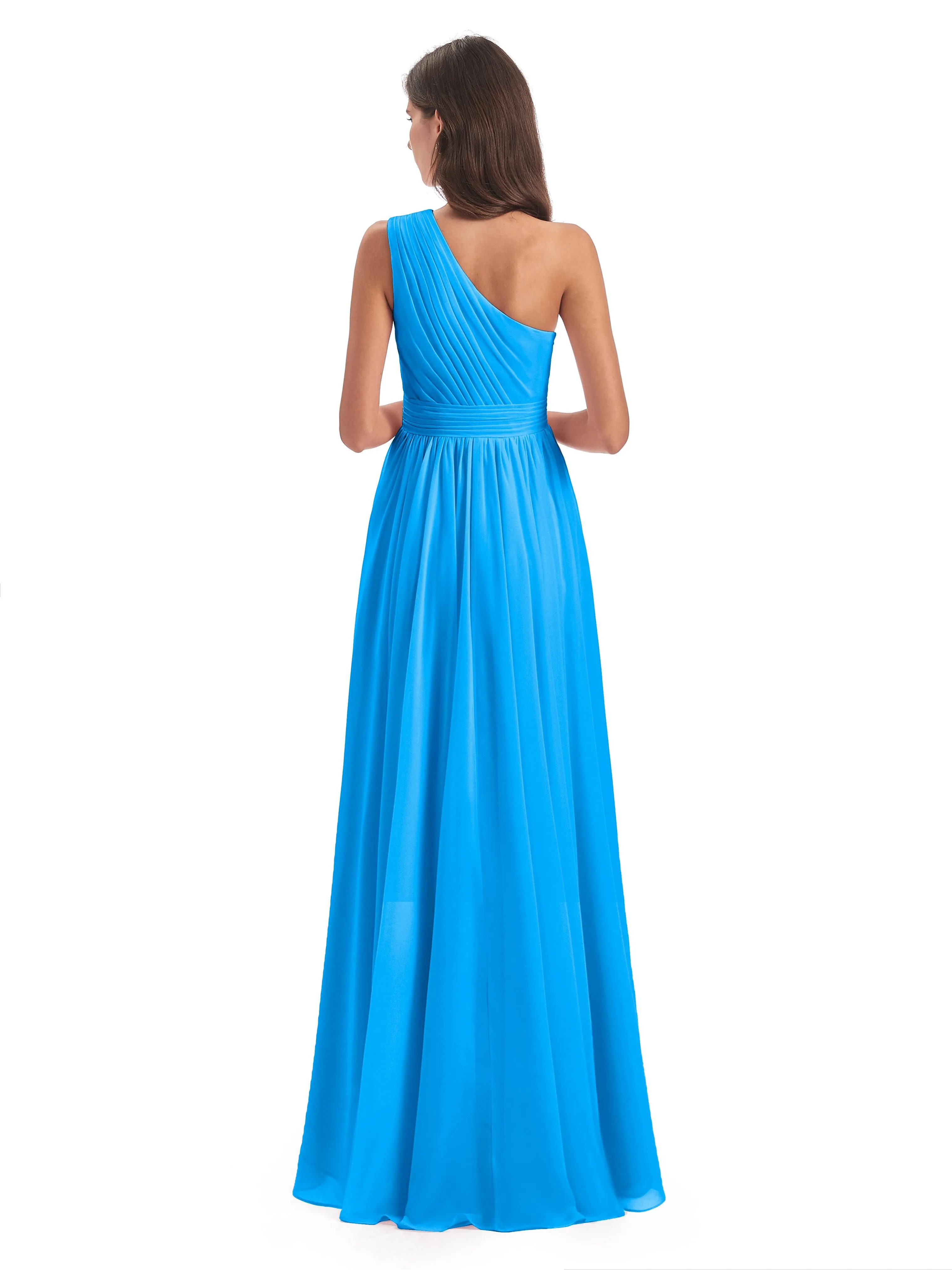 Rose Pretty Asymmetrical Chiffon Bridesmaid Dresses