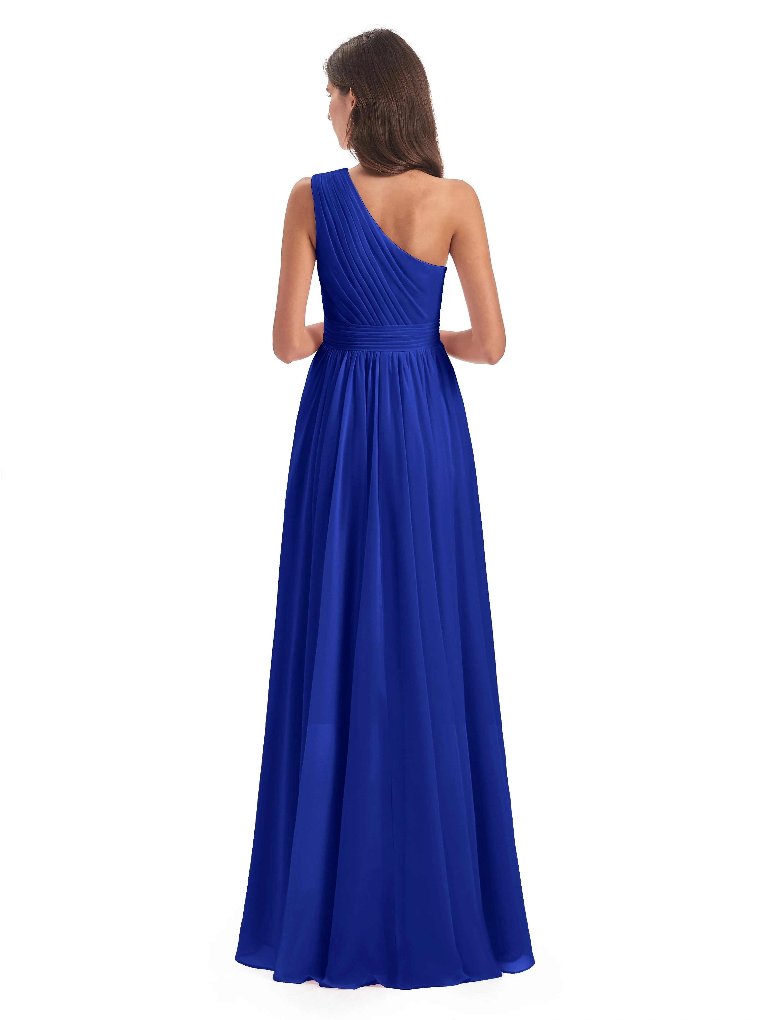 Rose Pretty Asymmetrical Chiffon Bridesmaid Dresses