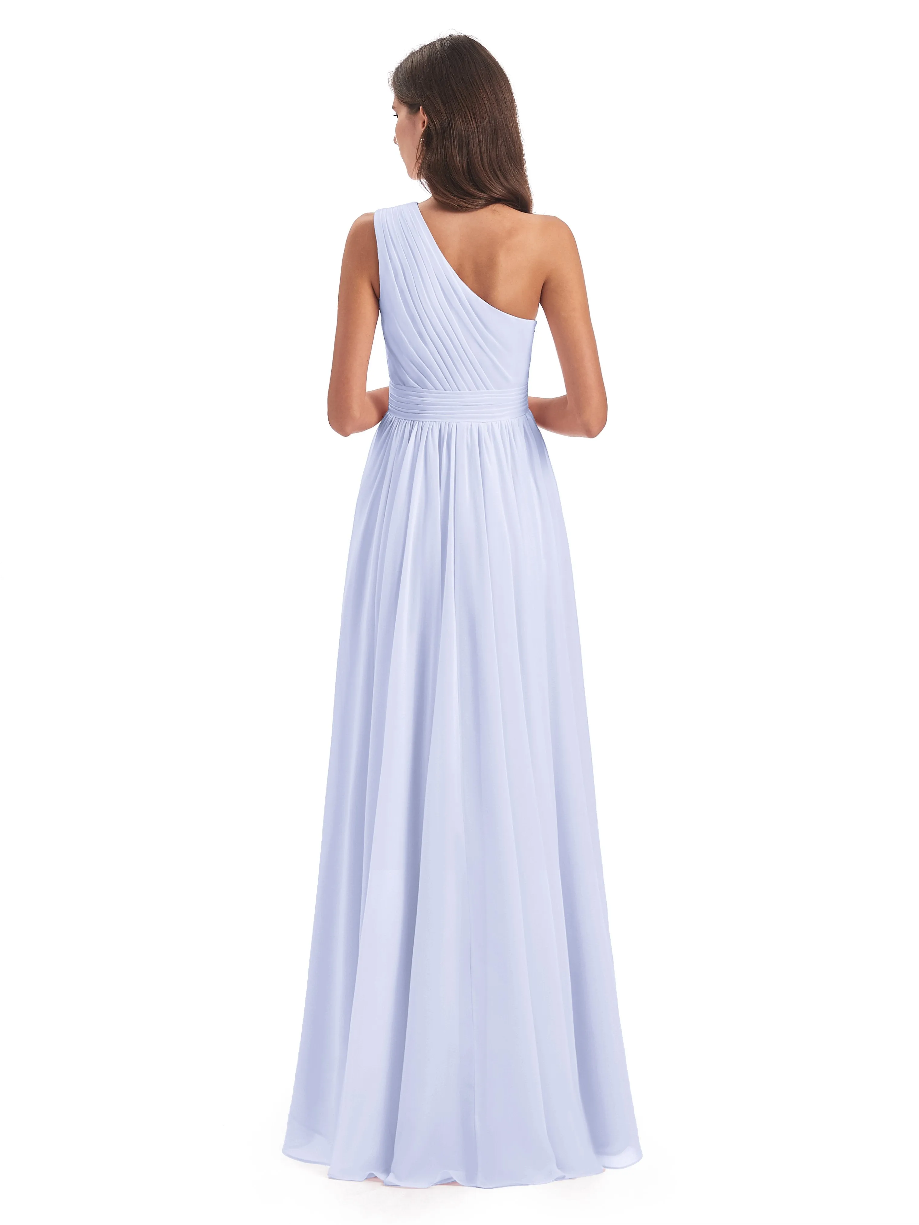 Rose Pretty Asymmetrical Chiffon Bridesmaid Dresses