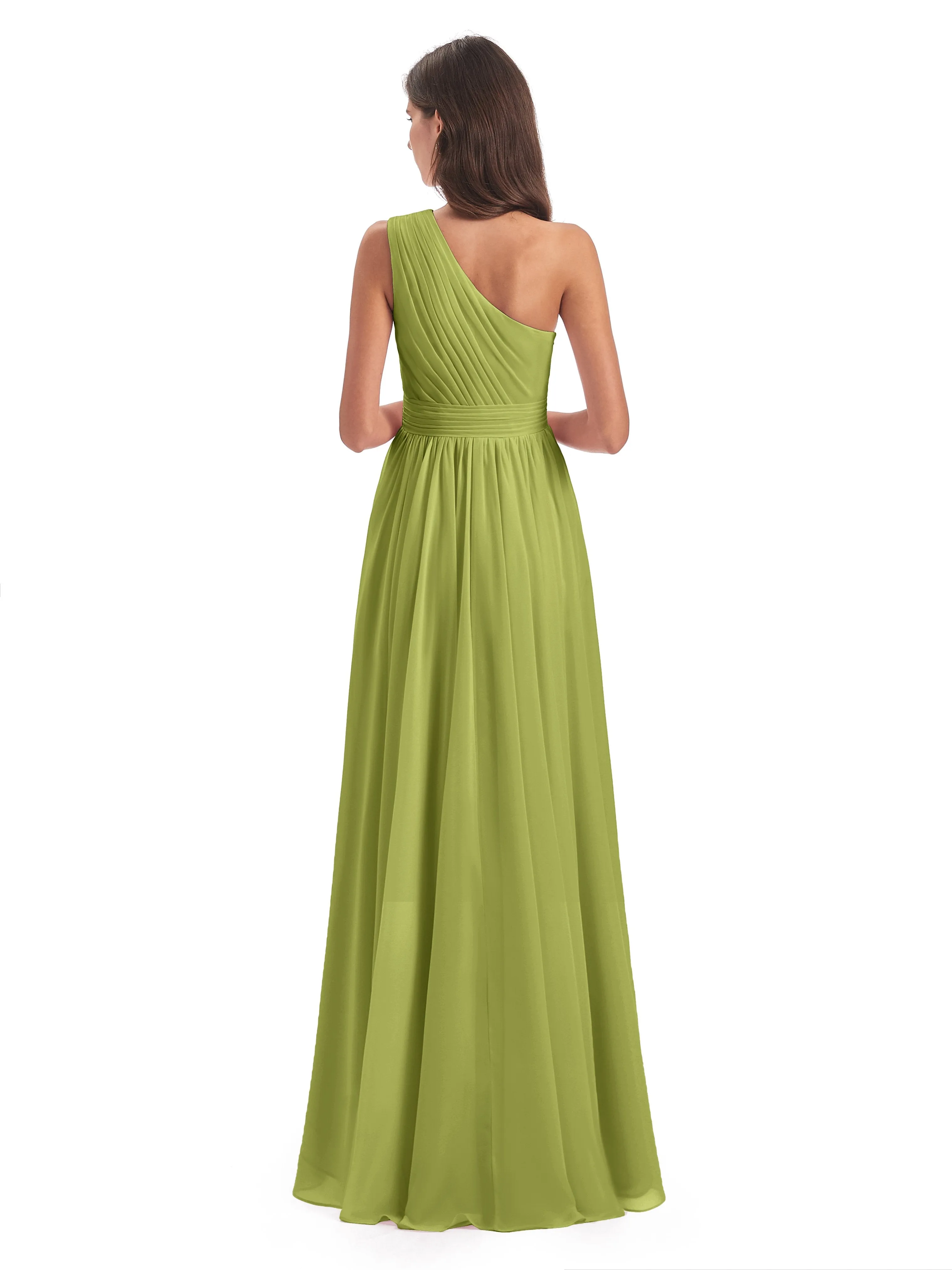 Rose Pretty Asymmetrical Chiffon Bridesmaid Dresses