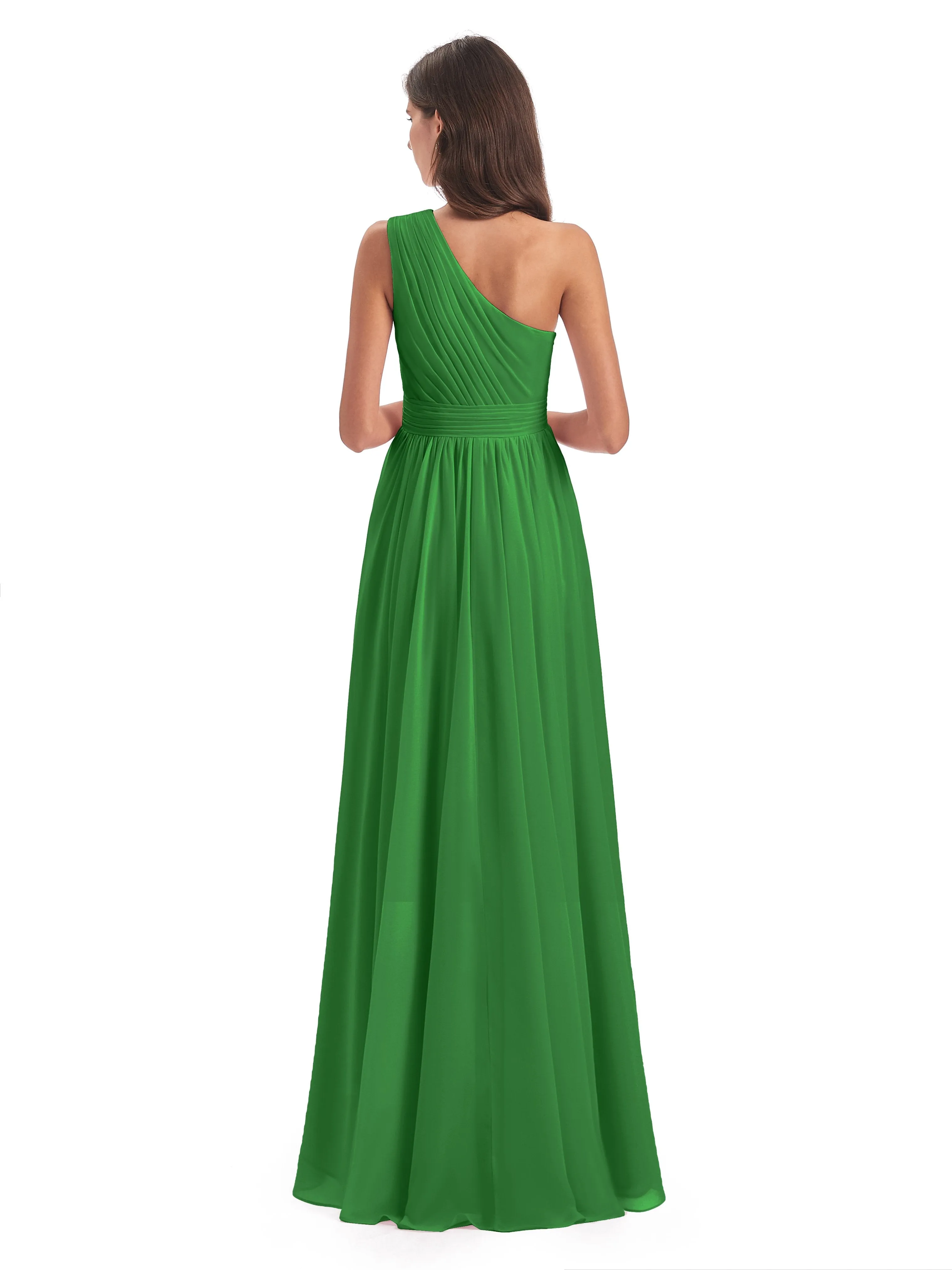 Rose Pretty Asymmetrical Chiffon Bridesmaid Dresses