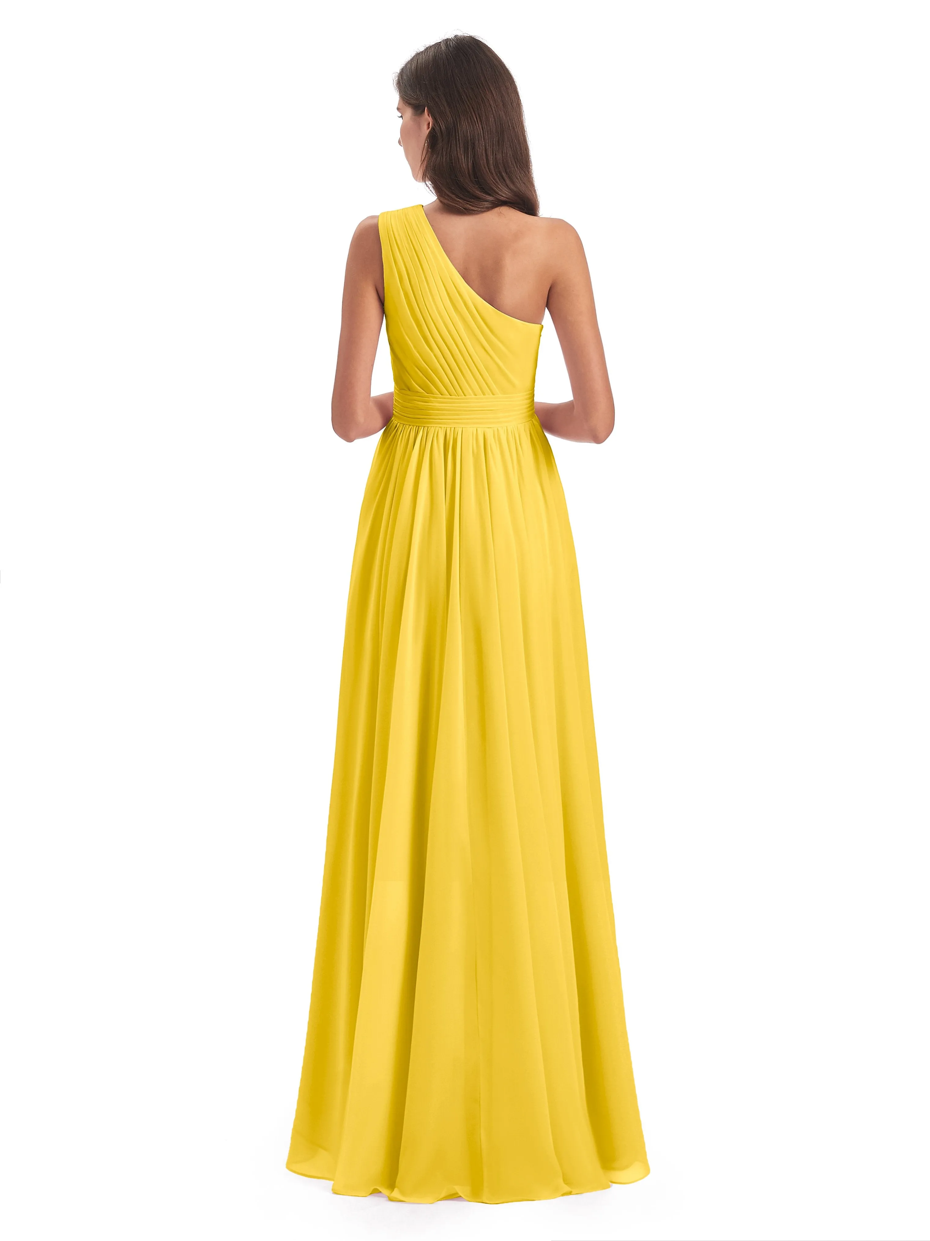 Rose Pretty Asymmetrical Chiffon Bridesmaid Dresses