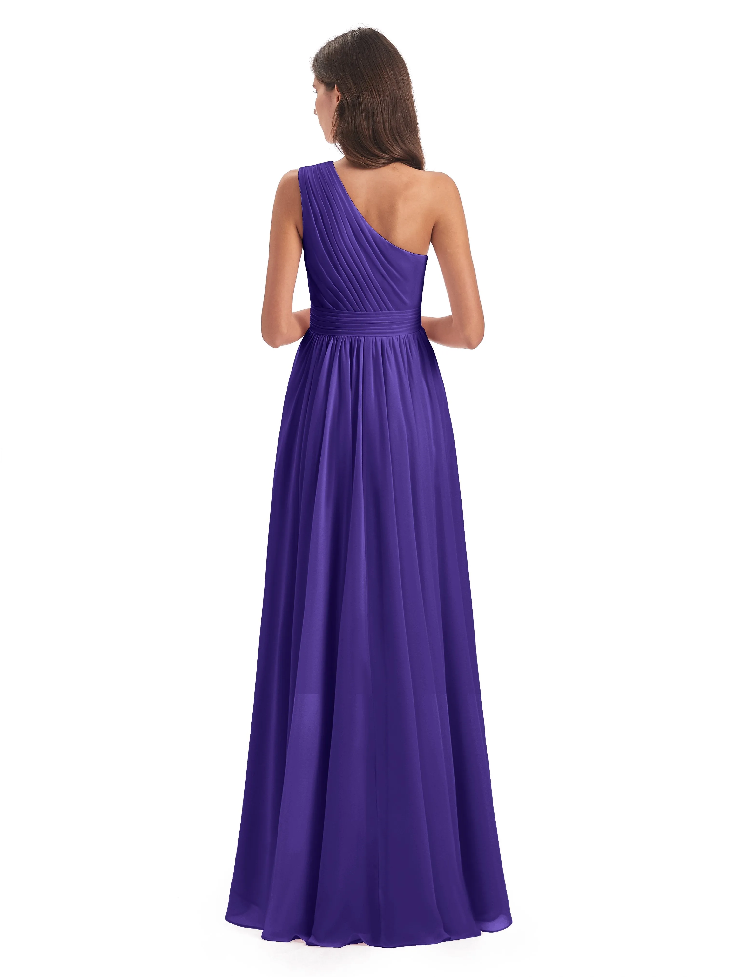 Rose Pretty Asymmetrical Chiffon Bridesmaid Dresses