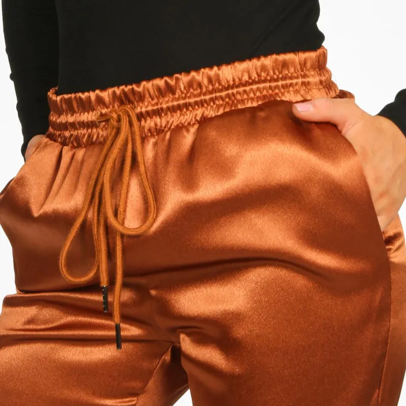 Satin Jogger Sweatpants