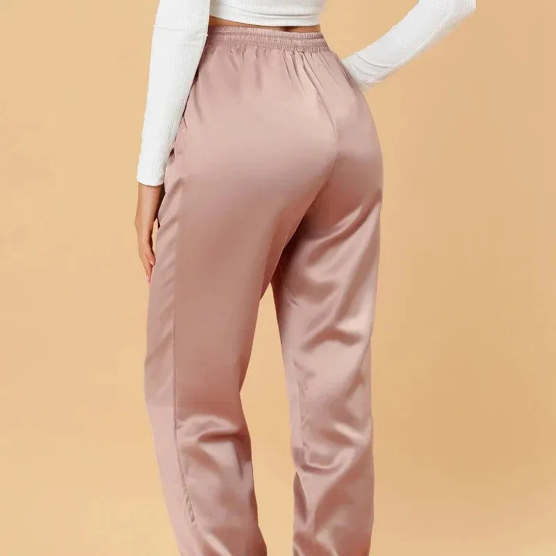 Satin Jogger Sweatpants