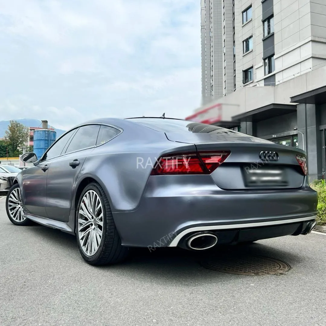 Satin Metallic Storm Blue Vinyl Wrap