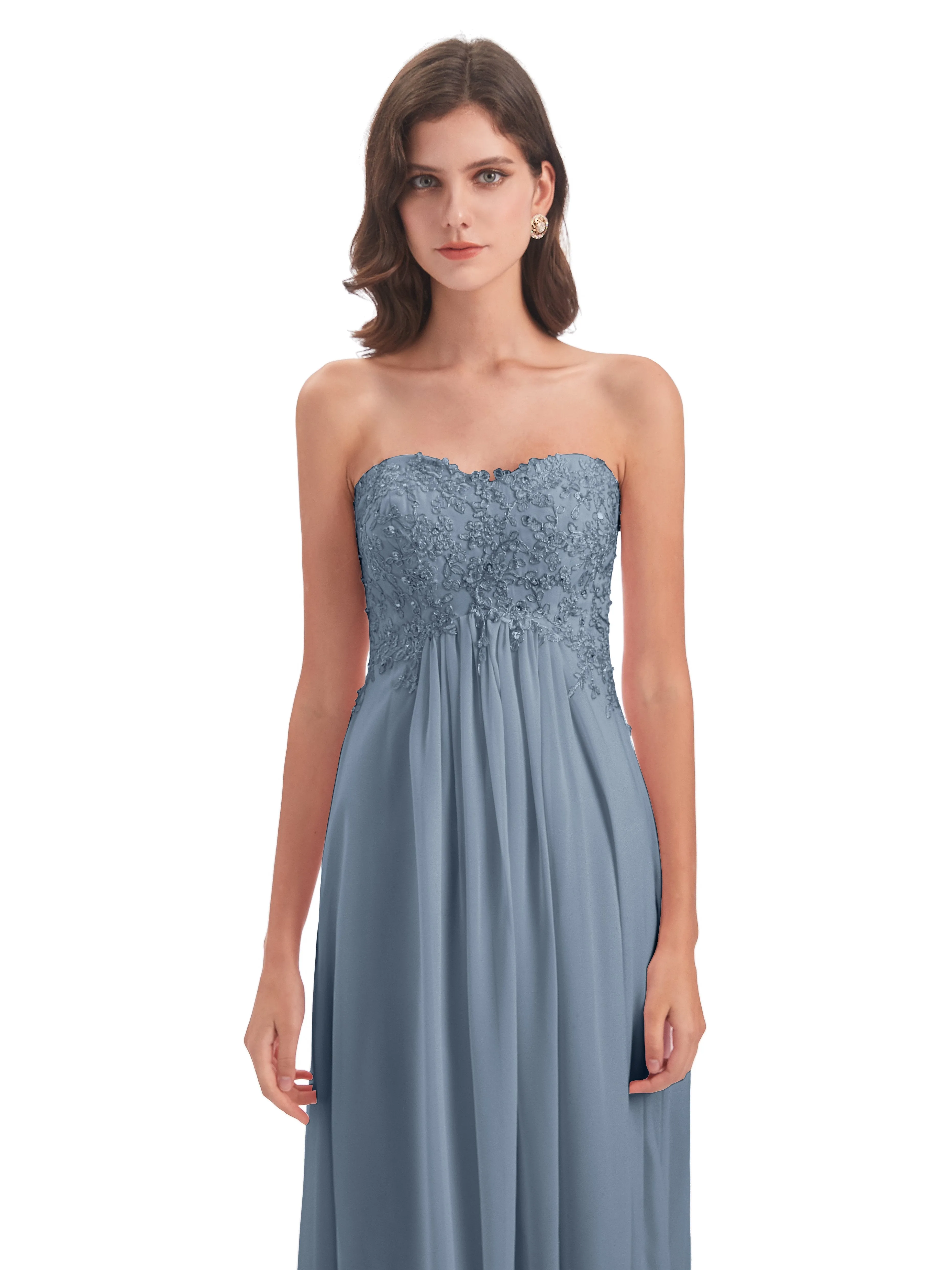 Scarlett Cute Sweetheart Sweep-Brush Train Bridesmaid Dresses