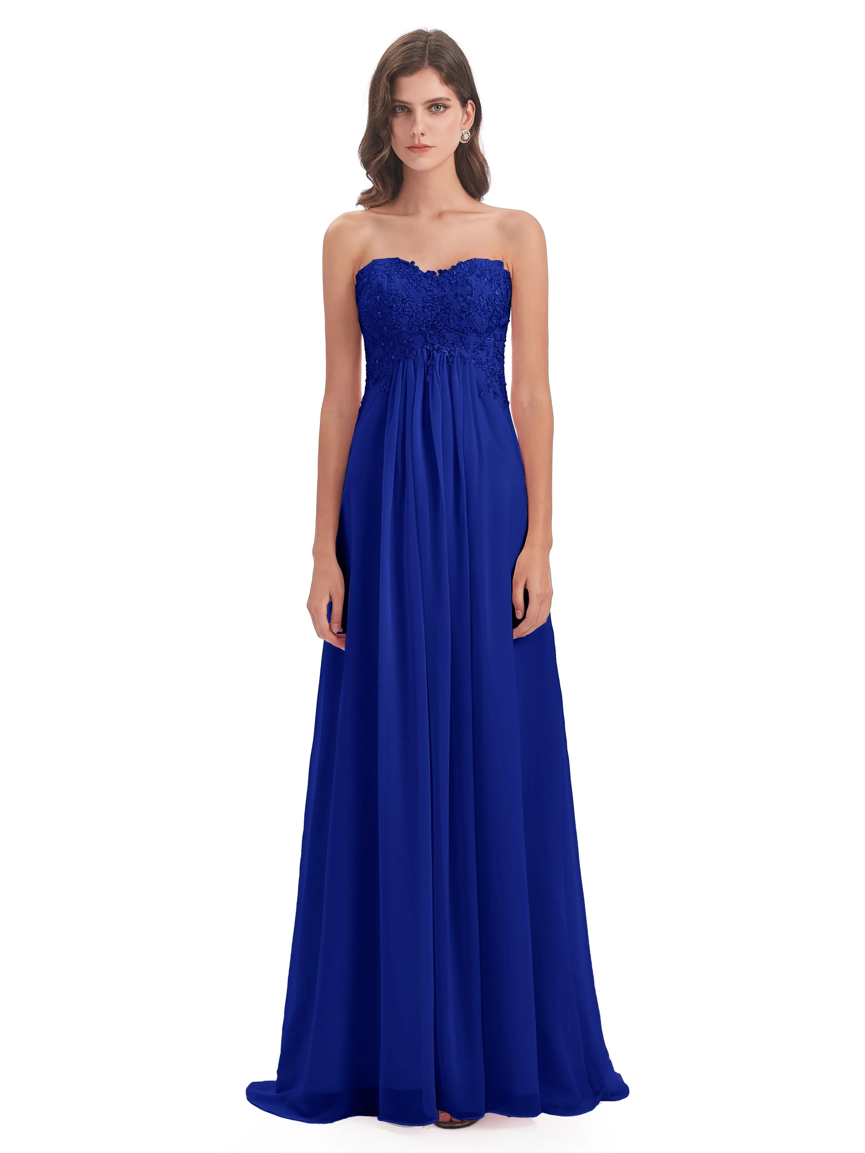 Scarlett Cute Sweetheart Sweep-Brush Train Bridesmaid Dresses